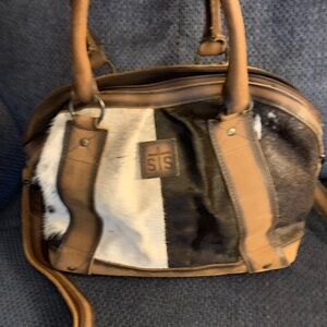 STS Ranchwear Tri-Color Leather Shoulder Bag